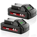2Pack 4.0Ah Replacement for Milwaukee M18 Battery 18V Battery Compatible with 18 Volt 48-11-1850 48-11-1865 48-11-1852 48-11-1840 48-11-1820 48-11-1828 Cordless Power Tools