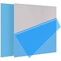 2Pack 5052 H32 Thin Aluminum Sheet Metal 12 x 12 x 0.012 (12Mil) Aluminum Plate Covered with Protective Film, Rectangle Thin Aluminum Metal Plate for Crafting, DIY, Handcraft, Backsplashes, 0.3mm