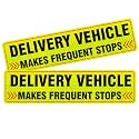 2Pack Delivery Vehicle Car Magnet,Delivery Vehicle Signs for Car,Reflective Delivery Vehicle Magnet for Car,Flex Driver Car Signs