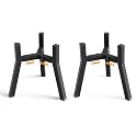 2Pack Elevated Dog Bowl Stand for Large Dogs, Adjustable Width 7-10.6", Raised Food Water Bowl Stand, Bowl NOT Included