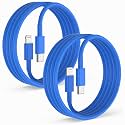 2Pack for iPhone14/13/12 Fast Charger Cable Blue 6ft[Apple MFi Certified]