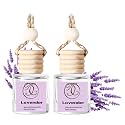 2Pack Lavender Scented Automotive Air Freshener Set, Car Accessories Decoration Hanging Scented Car Diffuser for Men Women Best Gifts