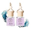 2Pack Ocean Essential Oil Scented Automotive Air Freshener Set, Car Accessories Decoration Hanging Scented Car Diffuser for Men Women