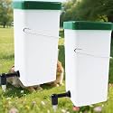2Pack Rabbit Water Bottle for Cage, 32oz Small Animal Water Dispenser Water Bottle for Small Pet/Bunny/Ferret/Hamster/Guinea Pig/Rabbit/Chinchilla/Mouse/Rat/Gerbil (Clear, 2 Pack 32 Ounce)