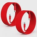 2Pack Red Fast Charger Cable 10ft [Apple MFi Certified], USB Type C to Lightning Cable 10 Foot for Apple iPhone 14/13 /12 Pro XR XS Max X 8 Plu