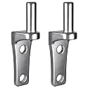 Insaga 2Pack Wall Mount Gate Hinge Cast Farm Gate Hinges Heavy Duty No Welding Design for Outdoor Chain Link Metal Fence Gates with 5/8'' Pin (Screws Not Included)