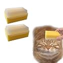 2PC Soft Cat Brush for Grooming - Gentle Cat Tongue Brush with1300+Barbed Serrations, Brushes for Sensitive Cats-Lightweight, gentle, Perfect for Daily Grooming&amp;Enhancing Bonding (yellow)