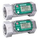 2PCS 1.5" NPT Water Flow Meter, Farm, Irrigation, Pool, Diesel
