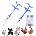 2Pcs 10ml Goat Drench Syringe, Adjustable Reusable Drench Gun
