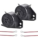 2PCS 12V-48V Universal Car Reversing Sound Horn 105DB Back-up horn for Truck Trailer Caravan Car