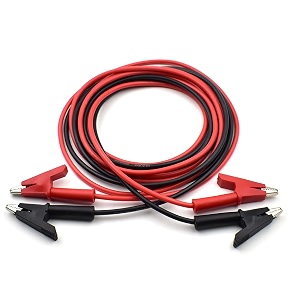 2pcs alligator clip test lead 14awg heavy duty silicone jumper wires 66 ft