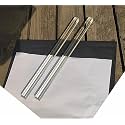 2pcs 19/32" x19/32 x12in 0.6"(15mm) Clear Acrylic Square Rods PLEXIGLASS Lucite Plastic Rod