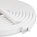 Kneelisa 2Pcs×196” Wedge-Shape Foam Window Weather Stripping Door Seal