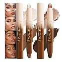 2Pcs 2 in 1 Contour Stick Set Waterproof Bronzer Highlighter