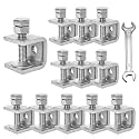 304 Stainless Steel C Clamp,20mm Mini Tiger Clamp,12 Pack