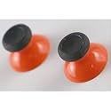2PCS 3D Analog Joystick Cap Thumb Stick Cap Thumbstick Replacement for Xbox One Elite Controller (Orange)