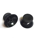 2PCS 3D Analog Joystick Cap Thumb Stick Cap Thumbstick Replacement for Xbox One Elite Controller (Black)