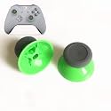 2PCS 3D Analog Joystick Cap Thumb Stick Cap Thumbstick Replacement for Xbox One Elite Controller (Green)