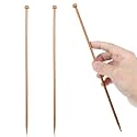 2pcs 4.5mm Bamboo Knitting Needles 10-Inch Long Wooden Knitting Needles Knitting for Beginners Sock,Scarf,Handmade DIY Knitting &amp; Crochet Supplies