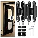 2Pcs 6'' Concealed Hidden Door Hinges 180 Degree Swing Hinge Invisible
