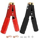 2 PCS 600A Insulated Alligator Clips for Car Battery Charging