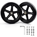 2Pcs 8 Inch Replacement Front Wheelchair Wheels for Wheelchairs