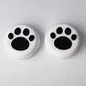 2PCS Analog Stick Thumb Stick Grips Thumbsticks Joystick Cap for PS5 PS4 Slim Pro PS3 Xbox one Xbox 360 PS2 Xbox one X S Elite Switch Pro Wii U Controller White-Black Paw