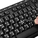 2PCS Arabic Keyboard Letter Stickers for Laptop Computer Desktop Keyboard