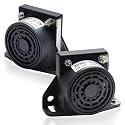 2PCS Backup Alarm for Trucks 12V-48V 107±3DB,Waterproof Reversing Truck Backup Alarm with Super Loud Beeper Tone for Commercial Trucks Industrial Heavy Construction Vehicles
