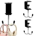 2Pcs Bag Holder Hook, Bag Holder, Purse Hook Portable for Handbags, Compact Bag Hanger Hook for Restaurant Tables, Secure Bag Hooks for Handbags and Purses, Durable Single Unit Design