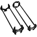 2pcs Basin Wrench Multifunctional Sink Wrench 7 Sizes Faucet Tool Four-jaw Hex Spanner Universal Plumbers Tool for Tight Spaces Kitchen Bathroom Home