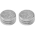 2Pcs Bling Central Control Volume Knob Multimedia Volume Knobs Caps Button Trim Compatible with Cadillac CT5 CT4 Interior Accessory Sticker