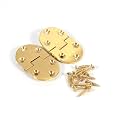 Brass Tray Hinge, 2-1/2in Heavy Duty 180 Degree 2 Pack Solid