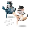 2pcs Car Air Fresheners Cute Cartoon Dog Pilot Automotive Air Outlet Propeller Car Diffuser Creative Car Perfume Decoration for Car Vent Clips Comes with 4 Fragrant Tablets (Husky + Shiba Inu)