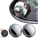 2Pcs Car Blind Spot Mirrors 360° Wide Angle Suction Cup Rearview Mirrors Auxiliary Convex Mirror For Opel For Antara For Corsa E Suv