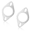 2pcs Car Exhaust Gasket, Exhaust Pipe Gasket Exhaust Manifold Gasket for 2.5 Inch Exhaust Flange Gasket Replacement Accessories