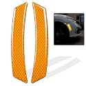muekzru 2PCS Car Reflective Trim Side Marker Stickers,Automotive Exterior Accessories Reflector Guard for Car SUV Pickup Truck Wheel Well Arch or Side Bumper Fenders,Outdoor Safety Reflective Strips