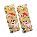 2Pcs Children Car Seat Neck Cover for Kids, 5-16 Years Seat Belt Cushion Cute Cartoon Pattern, Comfortable Soft Car Seat Belt Pads Cover Neck Support Travelling (Rabbit)