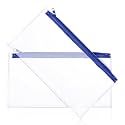 Ymapinc 2PCS Clear Plastic Pouch with Zipper