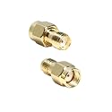 2PCS coaxial Coax Adapter SMA Female to RP-SMA Male