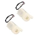2PCS DC 3-5V Micro Submersible Mini Water Pump(White)
