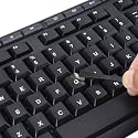 2PCS English Keyboard Letter Stickers for Laptop Notebook Computer Desktop