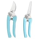 2pcs Gardening Pruning Scissors, Blue ABS Stainless Steel