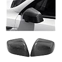 2PCS Glossy Real Carbon Fiber Rearview Mirror Cover Compatible with Tesla Y