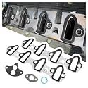 2PCS Intake Manifold Gasket Replacement OEM#MS98016T,Car Manifold Gasket for Sealing Cooling Lanes,Durable Intake Gaskets Set Compatible with Silverado,Cadillac,Escalade