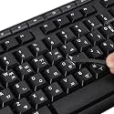 2PCS Korean Keyboard Letter Stickers for Laptop Computer PC Desktop
