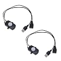 2Pcs Mini LED PIR Motion Sensor Switch, DC 5-24V 2A Infrared Activated LED Motion Switch Controller LED Motion Sensor Switch for LED Strips Wall Lamp, Black
