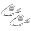 2Pcs Mini PIR Motion Sensor Switch, DC 5-24V 2A Infrared Activated LED Switch Controller for LED Strips Wall Lights, White