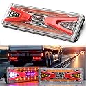 2PCS Multi-purpose LED trailer taillights with turn signals, 24V universal trailer lights, suitable for trailers, flatbed trucks, trucks, RVs, UTVs, campervans, etc.