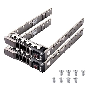2pcs pack 2534 sas sata hard drive tray caddy 8fkxc 08fkxc compatible for dell poweredge r630 r730 r730xd t630 r430 t430 powervault md1420 md3420 series